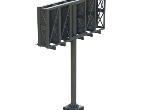 Highway Sign 01 3D Model