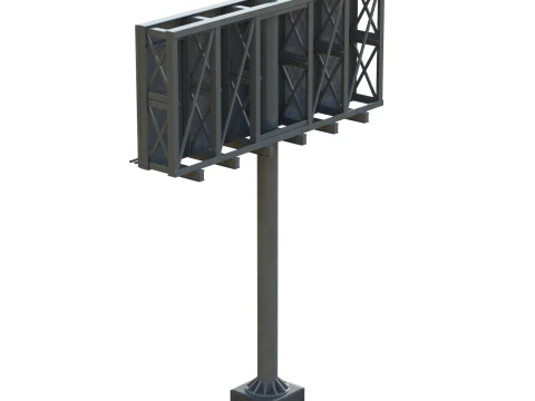 Highway Sign 01 3D Model