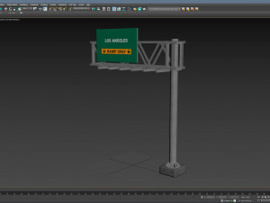 Highway Sign 02 Modelo 3D