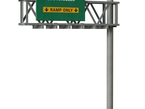 Highway Sign 02 Modelo 3D