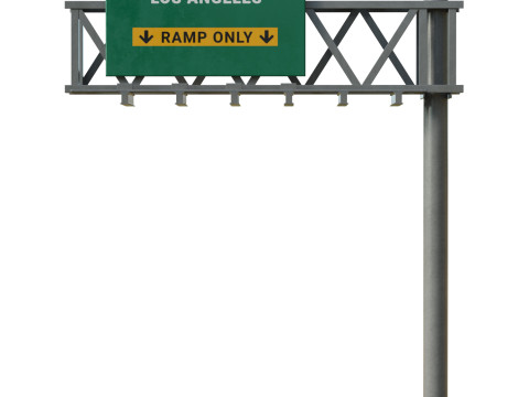 Highway Sign 02 Modelo 3D