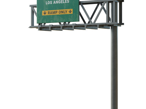 Highway Sign 02 Modelo 3D