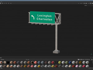 Highway Sign 03 3D मॉडल