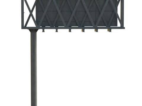 Highway Sign 03 3D Model