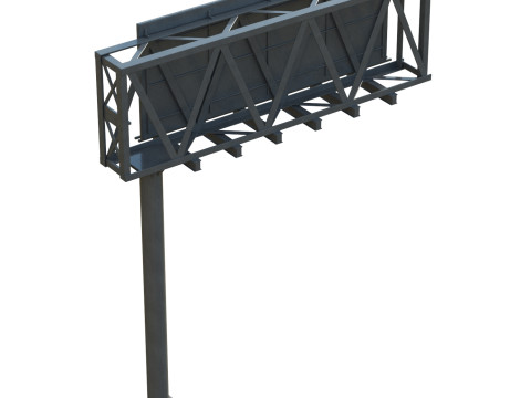 Highway Sign 03 3D मॉडल