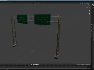 Highway Sign 04 3D Model