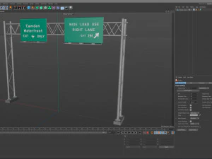 Highway Sign 04 3D Model