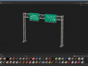 Highway Sign 04 3D Model