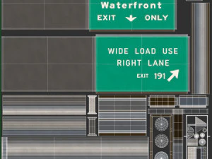 Highway Sign 04 3D Model