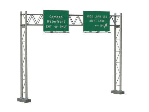 Highway Sign 04 3D Model
