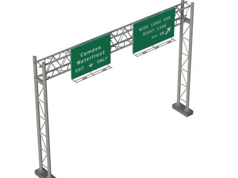 Highway Sign 04 Modèle 3D