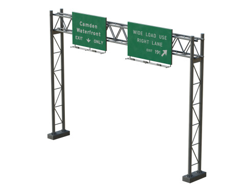 Highway Sign 04 Modèle 3D