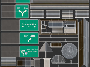 Highway Sign 05 3Dモデル