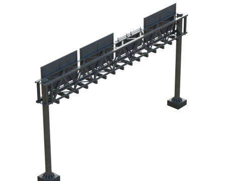Highway Sign 05 3Dモデル