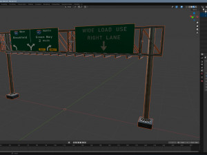Highway Sign 06 3D Model