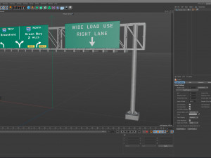 Highway Sign 06 3D Model