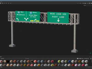 Highway Sign 06 3D Model