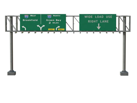 Highway Sign 06 3D Model