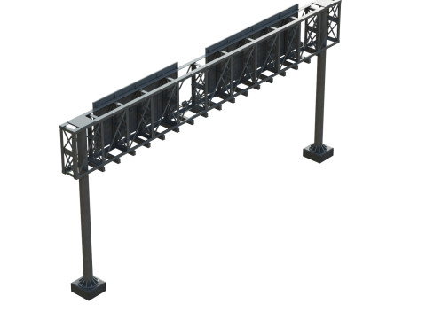 Highway Sign 06 3D Model
