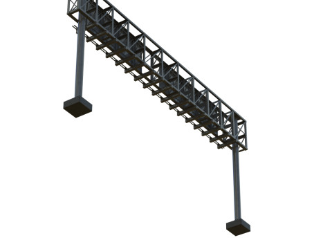 Highway Sign 06 3D Model