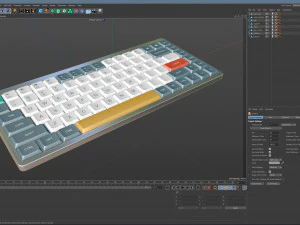 Nuphy AIR75 Keyboard 3D Model