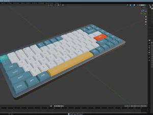 Nuphy AIR75 Keyboard 3D Model