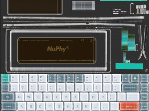 Nuphy AIR75 Keyboard Modelo 3D