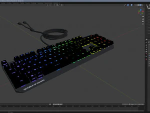 Asus ROG Strix Preto Modelo 3D