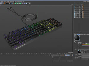 Asus ROG Strix Preto Modelo 3D