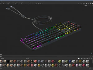 Asus ROG Strix Preto Modelo 3D