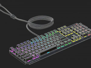 Asus ROG Strix Preto Modelo 3D