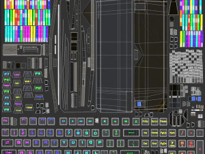 Asus ROG Strix Preto Modelo 3D