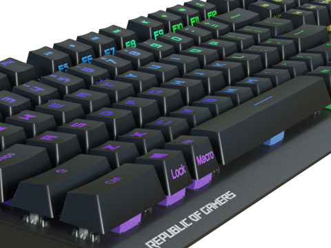 Asus ROG Strix Black 3D-Modell