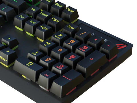 Asus ROG Strix Preto Modelo 3D