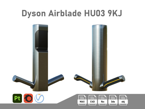 Dyson Airblade HU03 9KJ 3D-Modell