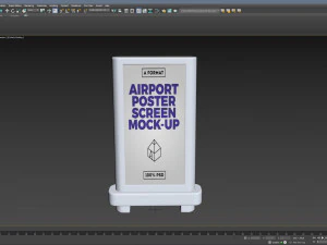 Advertising Billboard 3D Model