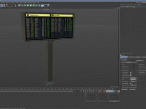 Airport Departures Sign Modelo 3D