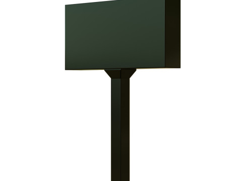Airport Departures Sign Modelo 3D
