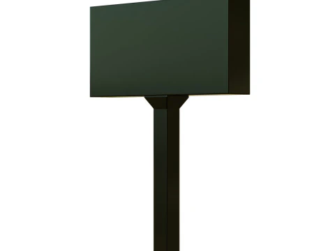 Airport Departures Sign 3D Model