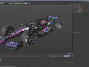 F1 Alpine A523 2023 3D Model