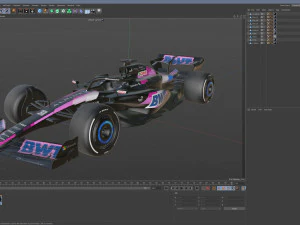 F1 Alpine A523 2023 3D Model