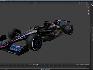 F1 Alpine A523 2023 3D Model