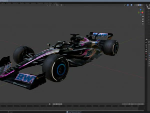F1 Alpine A523 2023 3D Model