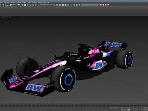 F1 Alpine A523 2023 3D Model