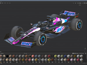 F1 Alpine A523 2023 3D Model