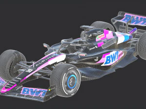 F1 Alpine A523 2023 3D Model