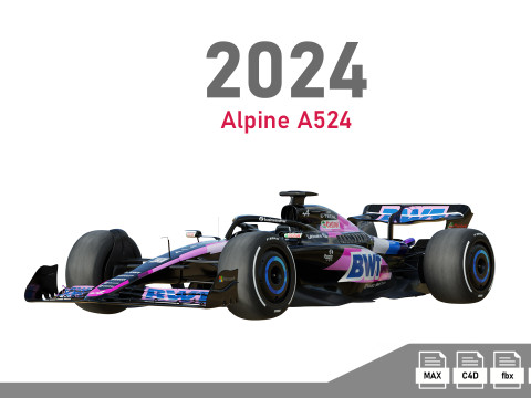 F1 Alpine A523 2023 Model 3D