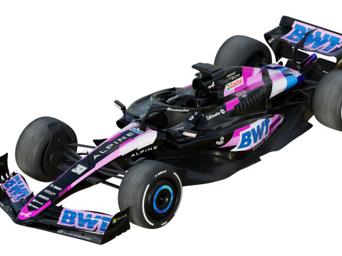F1 Alpine A523 2023 3D Model