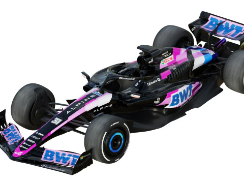 F1 Alpine A523 2023 3D Model