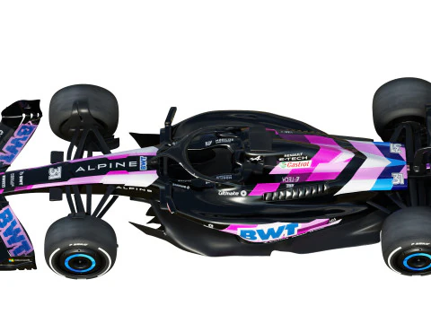 F1 Alpine A523 2023 3D Model